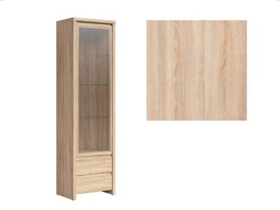 Vitrina Kaspian REG1W2S -Stejar Sonoma