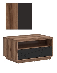 Masuta de cafea Forn LAW1S -DN (stejar delano închis/negru mat)