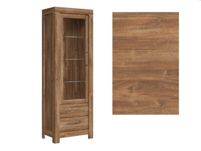 Vitrina Gent REG1W2S/20/7 (stejar stirling)