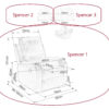 SPENCER recliner schita 3