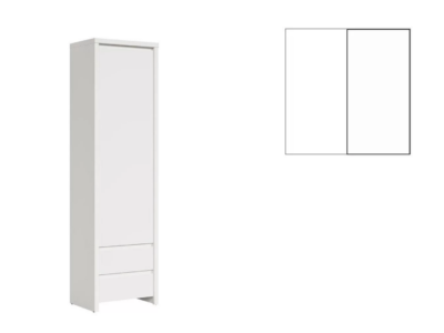Dulap Kaspian REG1D2S -A/AM (alb/alb mat)