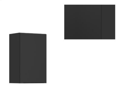 Corp bucatarie SoleL6 G_45/72_L (negru mat/ negru)