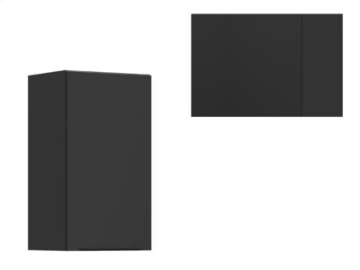 Corp bucatarie SoleL6 G_40/72_L (negru mat/ negru)