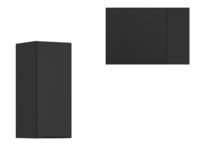 Corp bucatarie SoleL6 G_30/72_L (negru mat/ negru)