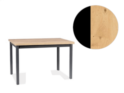 Masa Adam 100x60 -TopSA (stejar artizan/ negru)