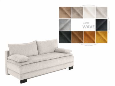 Canapea extensibila Lindon -G2-gama Wave (10 culori)